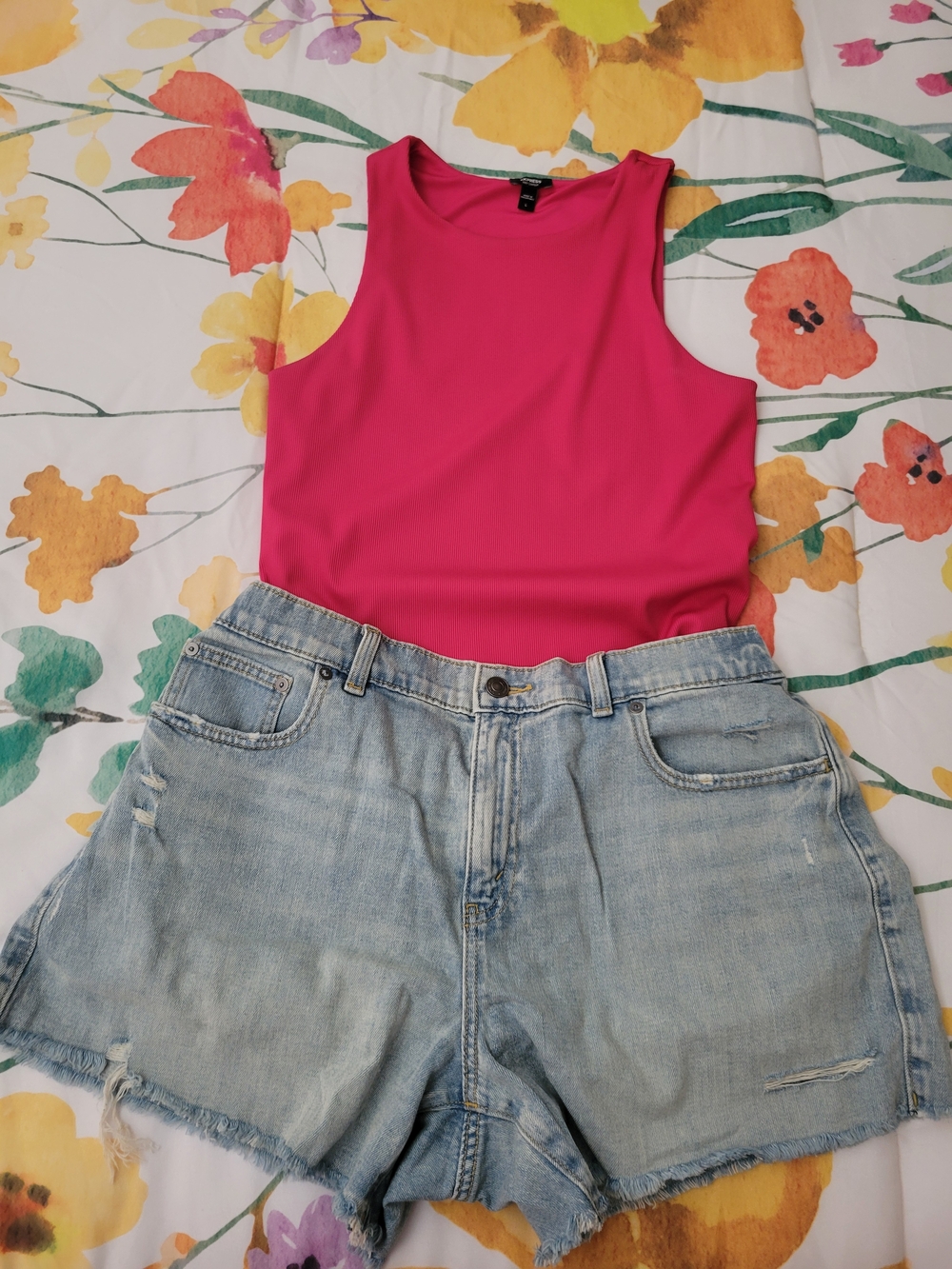 aerie Blue Shorts With Elastic Waistband